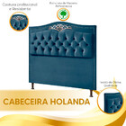 Cabeceira Holanda 195cm King Size Estofada Veludo Star Confort