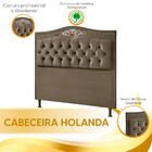 Cabeceira Holanda 195cm King Size Estofada Veludo Star Confort