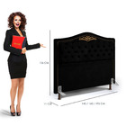 Cabeceira Holanda 1 60 Queen_star Confort - Holanda Preta