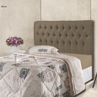 Cabeceira Iasmin 0.9 Solteiro Suede Marrom – Atraente Móveis