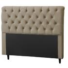 Cabeceira Imperatriz 1000 Plus Queen 1600mm Veludo Bege Escur