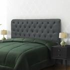 Cabeceira Imperatriz 1000 Plus Solteiro 900mm Suede Cinza - S