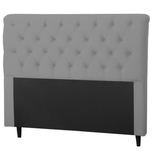 Cabeceira Imperatriz 1000 Plus Viúva 1000mm Linho Cinza - Sim