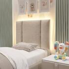 Cabeceira Infantil Estofada Com Led