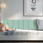 Cabeceira Infantil Ripada Estofada Vende Menta 20x40