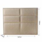 Cabeceira Inside Viena Casal 120 X 92cm Bouclê Marrom