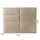 Cabeceira Inside Viena King 130 X 210cm Bouclê Marrom