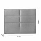 Cabeceira Inside Viena Queen Bouclê Cinza