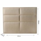 Cabeceira Inside Viena Solteiro Bouclê Marrom