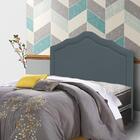 Cabeceira Irlanda New Plus Casal 1400mm Suede Cinza - Simbal