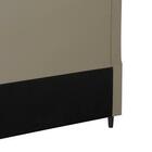 Cabeceira Irlanda New Plus Casal 1400mm Veludo Bege Escuro -