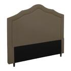 Cabeceira Irlanda New Plus King Size 1950mm Suede Marrom Taup