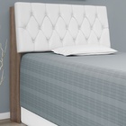 Cabeceira Isis Solteiro 0,88 – Castanho Relevo/Branco 08