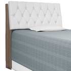 Cabeceira Isis Solteiro 0,88 – Castanho Relevo/Branco 08