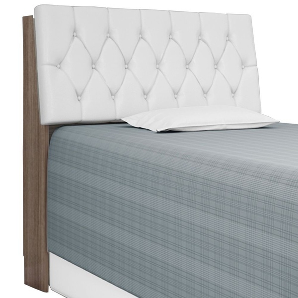 Cabeceira Isis Solteiro 0,88 – Castanho Relevo/Branco 08