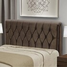 Cabeceira Istambul Mônaco Cama King Marrom Capitonê Decor