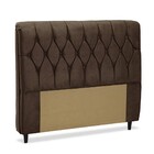 Cabeceira Istambul Mônaco Cama King Marrom Capitonê Decor