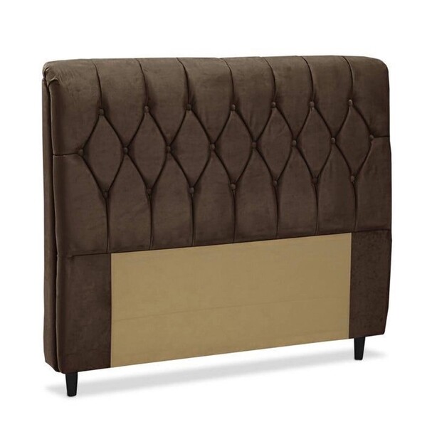 Cabeceira Istambul Mônaco Cama King Marrom Capitonê Decor