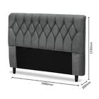 Cabeceira Istambul Queen 160 Cm - Grafite - Dobuê