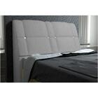 Cabeceira Itália Casal Box 140cm Suede Amassado Cinza
