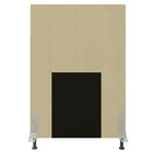 Cabeceira Jade Para Cama Box Solteiro 90 Cm Corino Bege - D'r