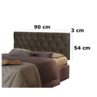 Cabeceira Jb 9010 Marrom - Jb Bechara