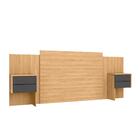 Cabeceira Jesse Nature Titanium 4 Gavetas