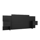 Cabeceira Jesse Preto 4 Gavetas