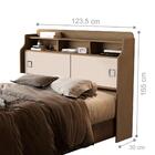 Cabeceira Jessica Box Queen Castanho White