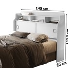 Cabeceira Jéssica Casal 1.4 Branco – Vj Móveis