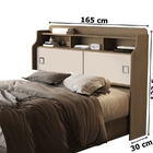 Cabeceira Jéssica Queen 1.6 Castanho/off White – Vj Móveis