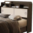 Cabeceira Jéssica Queen 1.6 Chocolate/off White – Vj Móveis