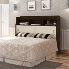 Cabeceira Jessie Box Casal Chocolate Off White