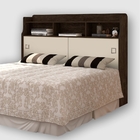 Cabeceira Jessie Box Casal Chocolate Off White