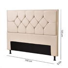 Cabeceira Js Móveis Mali King 195 Cm