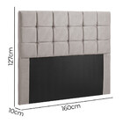 Cabeceira Julia 1,60 M Queen C/ Design Moderno Veludo Special