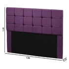 Cabeceira Julia 1 60 Queen Veludo - Julia Lilas