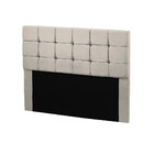 Cabeceira Julia Cama Box Casal 140cm Estofada Veludo Bege Mar