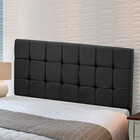Cabeceira Julia Estofada King Size 195cm Em Veludo Preto Star