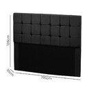 Cabeceira Julia Estofada King Size 195cm Em Veludo Preto Star