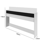 Cabeceira Kátia 1.63 Queen Branco/Preto – Potente Móveis