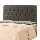 Cabeceira Kim Casal 140 Cm Sued Cinza