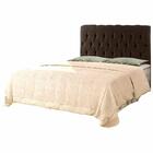 Cabeceira Kim Casal 140 Cm Sued Marrom