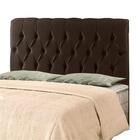 Cabeceira Kim Casal 140 Cm Sued Marrom