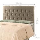 Cabeceira Kim Solteiro 90 Cm Sued Bege