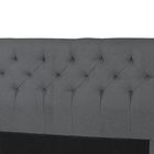 Cabeceira King 193cm Ravena Cinza Suede Carolina Moveis