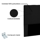 Cabeceira King 195 Cm Londres Suede Preto - Nexta Casa