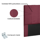 Cabeceira King 195 Cm Londres Veludo Marsala - Nexta Casa