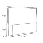 Cabeceira King 195cm Corano Veneza  Branco