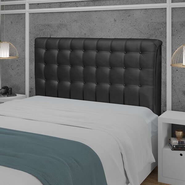 Cabeceira King 195cm Dama New Plus Preto